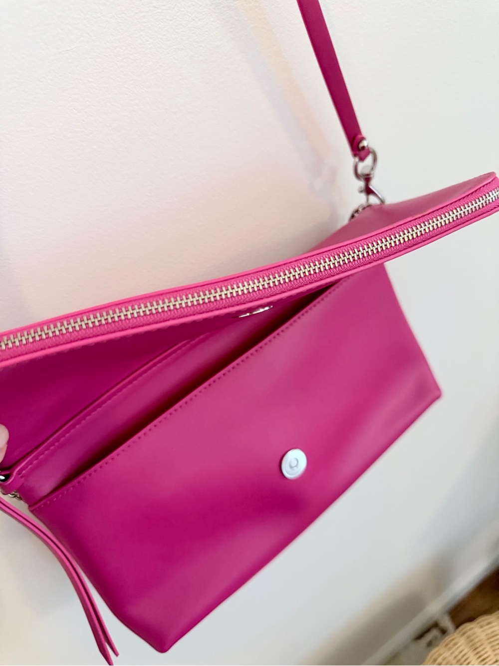 Rebecca Minkoff Acid Pink Leather Crossbody - Picture 6 of 8